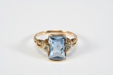 Art Deco gold ring, 417 yellow