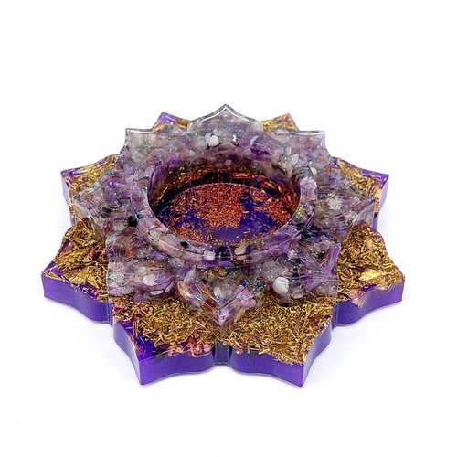 Orgonit lotus teelichthalter - lotus,