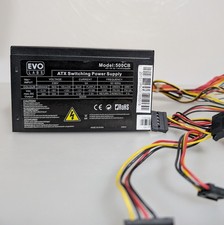 EVO Labs 500CB ATX Schaltnetzteil 500W für PC Desktop PSU 20+4 Pin