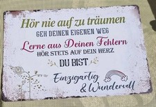 Blechschild 20x30 deko - blechschild,