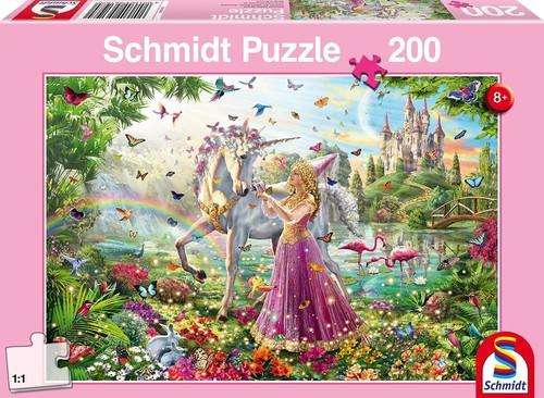 Puzzle 200 teile einhorn und - 200,