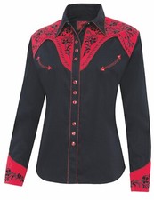 Damenbluse Westernbluse Country Cowgirl Western Stars & Stripes »DOLLY«