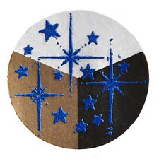 Embossing Pulver - Blau + Flitter Perlmutt - 10g - 65442 - Emboss Powder Puder