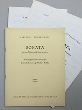 Noten. C.Ph.E. Bach.  Sonata