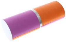 Brillenetui / Etui mit Metallkörper PETE mit Magnetverschluss Lila/Orange | NEU