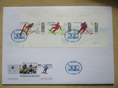 Ersttagsbrief sporthilfe - ersttagsbrief:,
