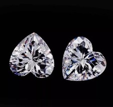 Lose Cvd Diamant Paar Herz Form Kunstdiamanten Grown 0.50 Karat If Klarheit 4 MM