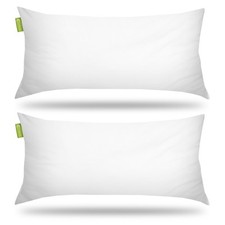 2er Set Kopfkissen 40x80 cm Bettwaren Kissen Set Füllung Microfaser Schlafkissen