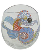 Rosenthal Glas Vase bauchig