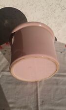 Pflanzkübel, Übertopf Keramik rosa hoch 16,5 cm x breit 20,5 cm 2056 Gramm