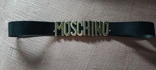 Moschino Gürtel Schwarz Leder 85cm Top!