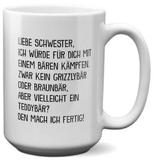 XL Tasse Schwester Geschenk