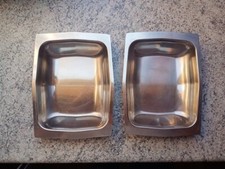 Stainless Steel 18 made in DK - 2 x Butterschale - Snackschale - Servierschale