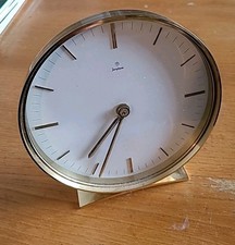 Schreibtischuhr, Junghans, Messing, selten Vintage, Umbau zum Batteteriebetrieb