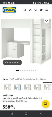 Ikea smastad hochbett - hochbett, mit
