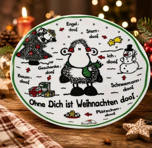 Sheepworld weihnachtsteller - sheepworld,