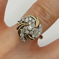 9 Karat Gold Ring Diamonique