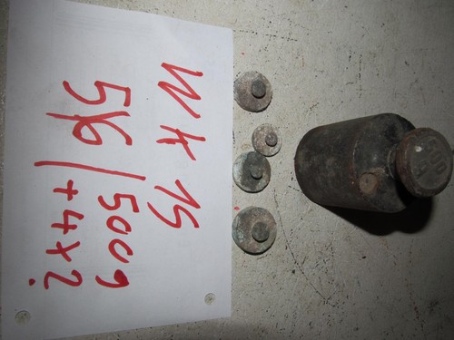 Rostige gewichte f - 5,