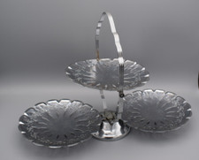 Alte Etagere Metall klappbar Vintage Nostalgie Anbietschale Landhaus Stil