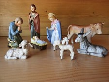 GOEBEL KRIPPE 9 KRIPPENFIGUREN Porzellan HX 323 Western Germany Hl Joseph H=15cm