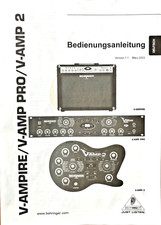 Anleitung: Behringer   V-AMP 2 / V-AMP PRO / VAMPIRE ; 20 Seiten(deutsch)