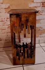 Holzsaeule,Hocker,Rustikal,Sto