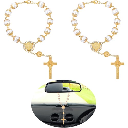 Auto rosenkranz rückspiegel - rosenkranz,