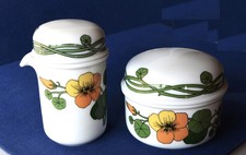 Fröhliche Zuckerdose + Milch