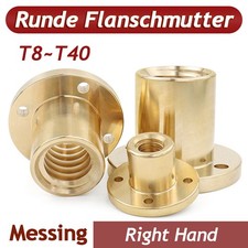 Trapezgewindemutter T8/T10/T12/T14/T16-T40 Spindelmutter Messing Flanschmuttern