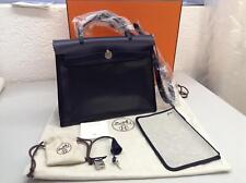 Hermès Herbag Zip PM 31 Toile H Berline Vache Hunter Schwarz Ecru - Neu !!!