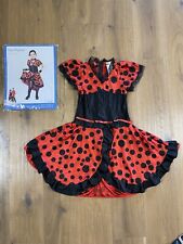 Fasching, Karneval, Kostüm, Spanierin, Flamenco, Kleid, Gr. 128