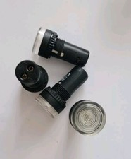 Set 23 x Signalleuchte Weiß Glimmlampe Fanal S20S Ba9s #191