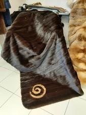 wunderschönes Unikat, Pelzdecke/Plaid, Nerz, Upcycling, Pelz und Leder Overmann