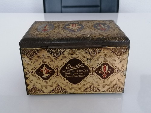 Art deco eduscho blechdose - art,