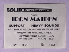 Iron Maiden Paul DiAnno Ticket