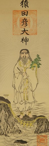 Japanisches rollbild bildrolle - rollbild,