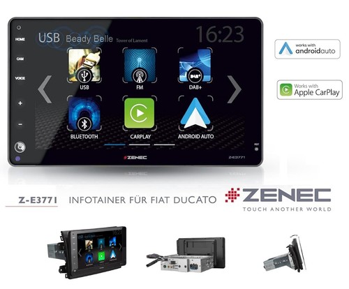 Zenec e3771 din dab - z-e3771, 1-din