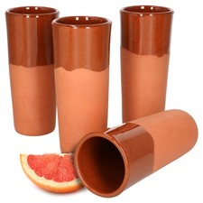 4er Set Ton-Becher 250ml 4
