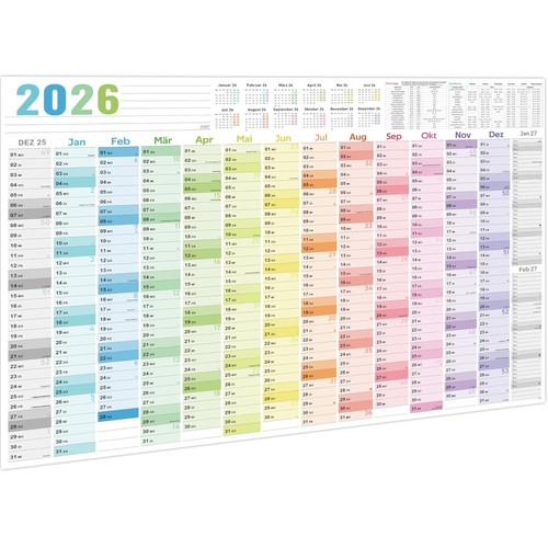 Wandkalender 2026 xxl - wandkalender, poster