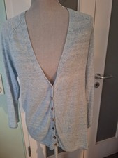 Türkisfarbende Strickjacke von "White Stuff" in Gr. 44