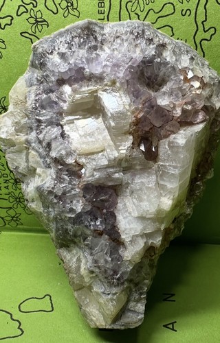 8x7 5cm amethyst calcit geode - amethyst,