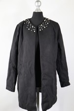 Schwarzer mantel herbst winter - schwarzer,