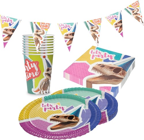 Dino skelett partyset - dino, –