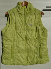 HKM leichte Reitweste Bodywärmer Steppweste silberne Stickerei Pferd gelb Gr. XL