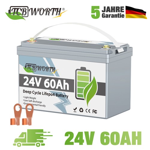 24v lifepo4 akku 60ah lithium - 24v,