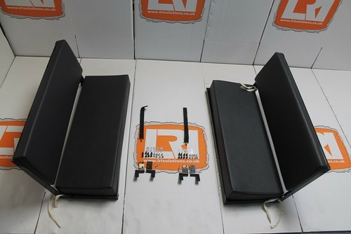 Paar graue vinyl sitzbänke - graue,