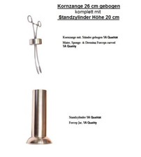 Kornzange Tupfer geb 26cm mit