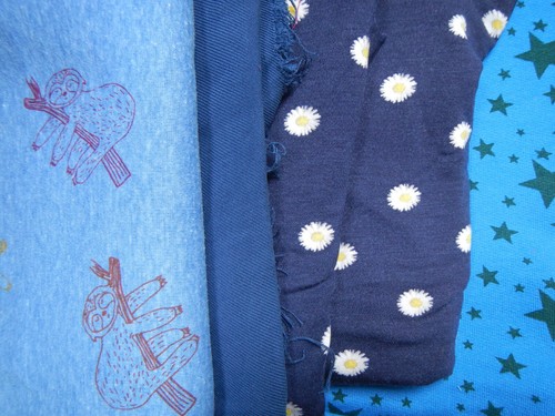 Stoffreste stoffpaket blau - stoffpaket,