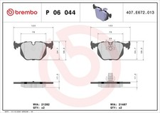 Brembo P 06 044 brake pad set