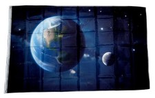 Flagge / Fahne Erde Mond &